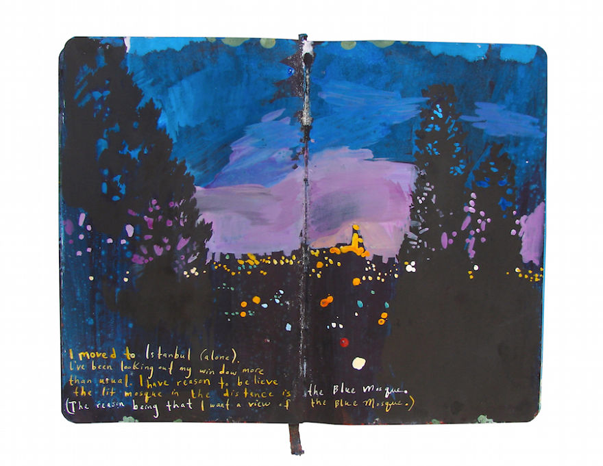 He documentado 2 años de viajes pintando en mi cuaderno Moleskine