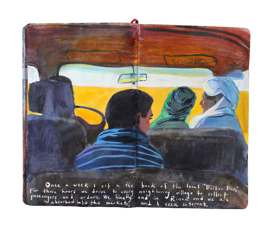 He documentado 2 años de viajes pintando en mi cuaderno Moleskine