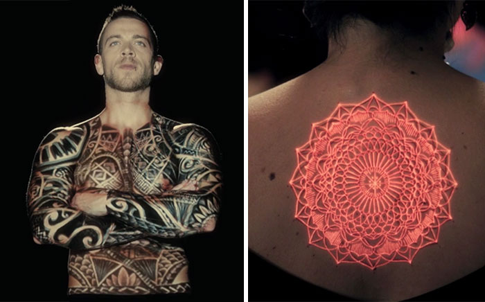 El mapeo de tinta da vida a los tatuajes sobre la piel humana