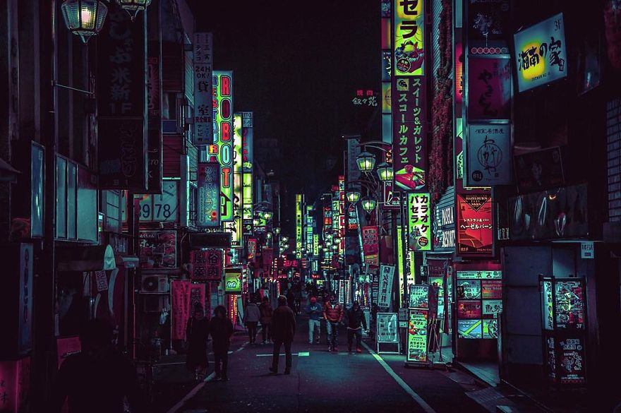 Me perdí en la belleza nocturna de Tokyo