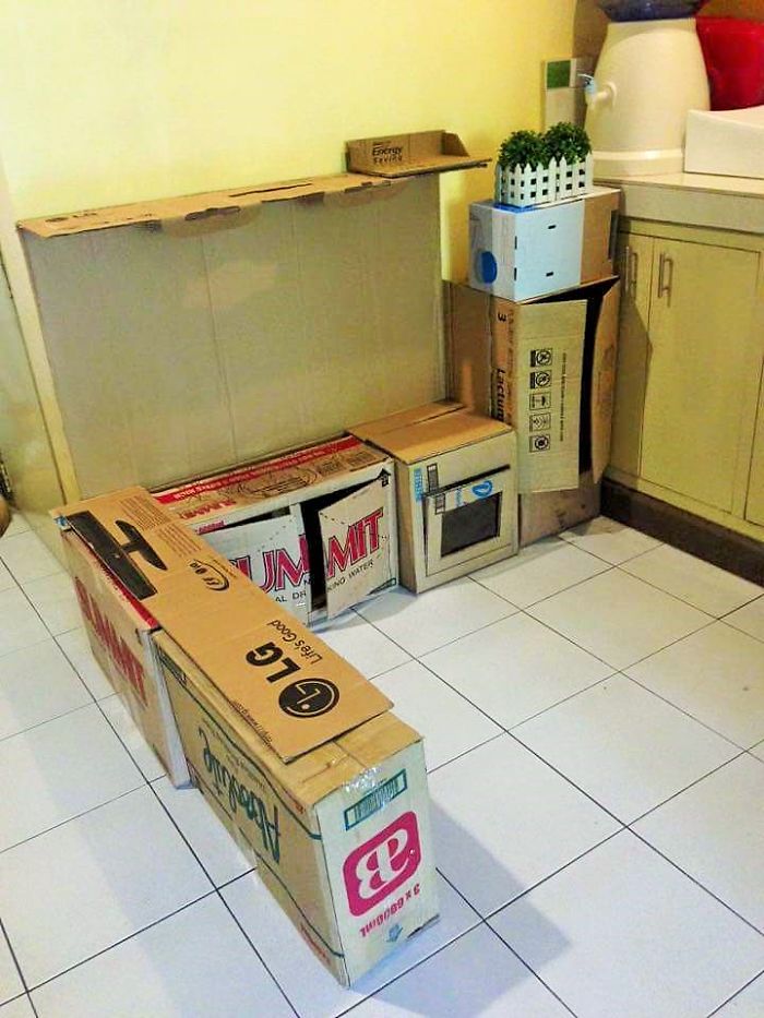 Cómo crear una mini-cocina de cartón para tu peque