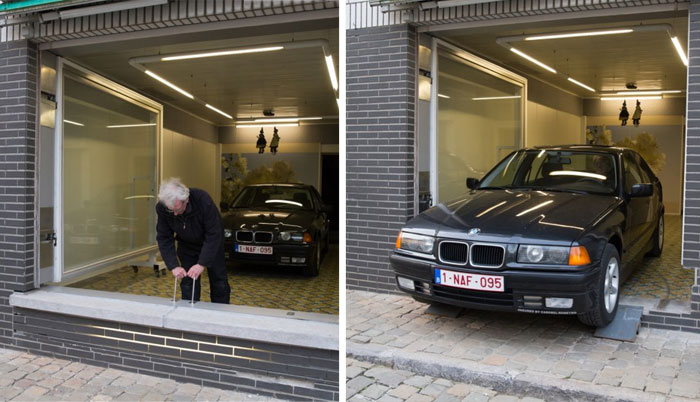 El ayuntamiento le denegó un permiso de garaje a este hombre, pero encontró una solución genial