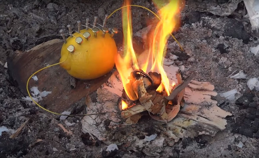 Cómo hacer fuego con un limón
