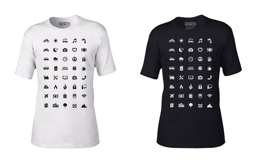 La camiseta para los viajeros con 40 emoticonos te permite comunicarte en cualquier país aunque no sepas hablar idioma Panda