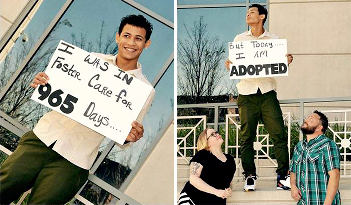 15 Emotivas fotos de niños que acaban de ser adoptados