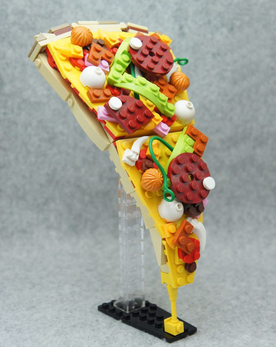 Deliciosas obras de arte gastronómicas hechas con Lego por un artista japonés