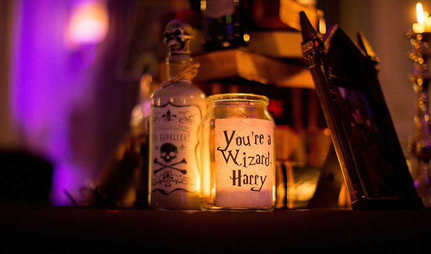 Esta boda temática de Harry Potter fue pura magia