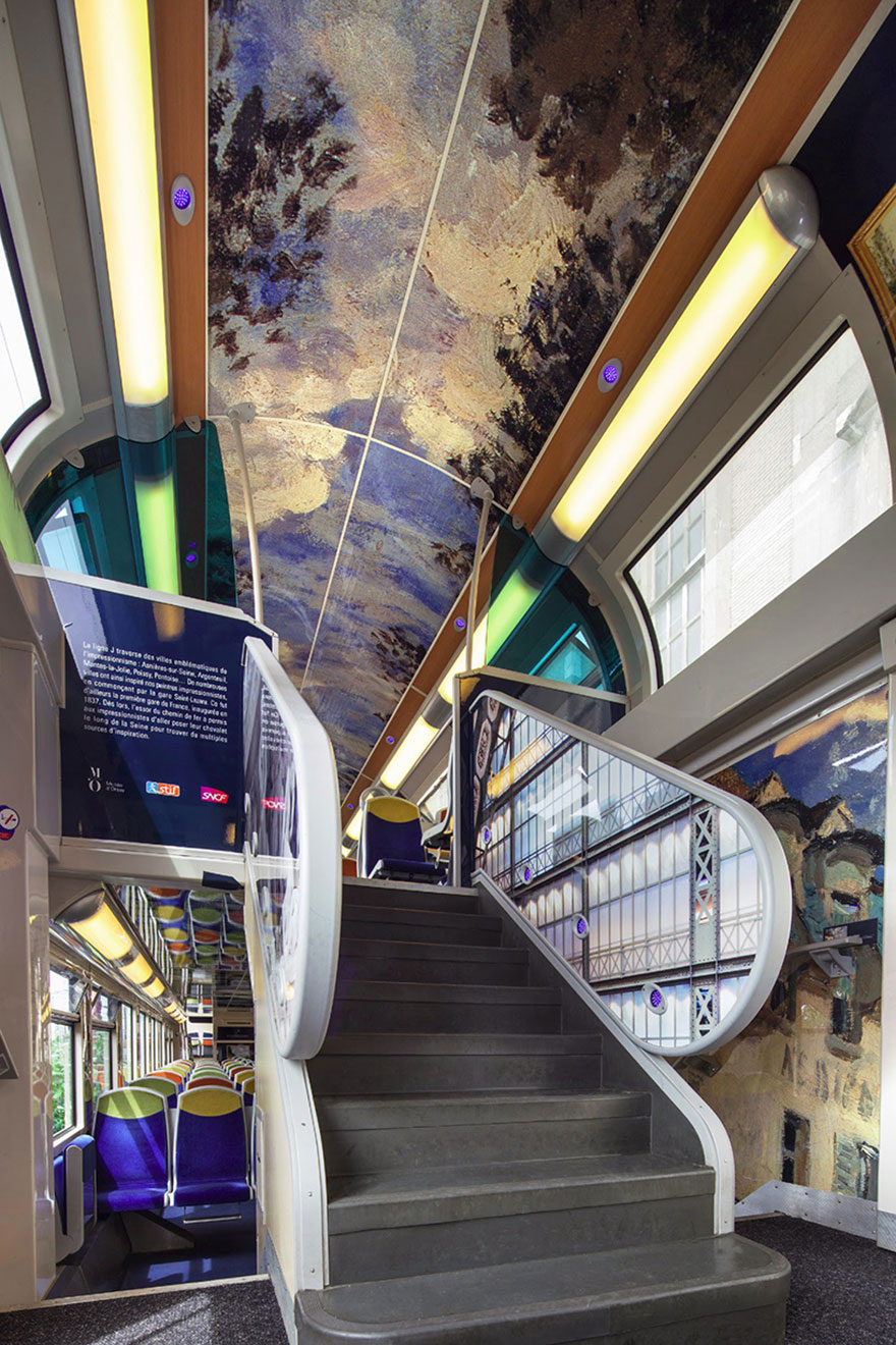 Estos trenes franceses están convirtiéndose en museos móviles de arte