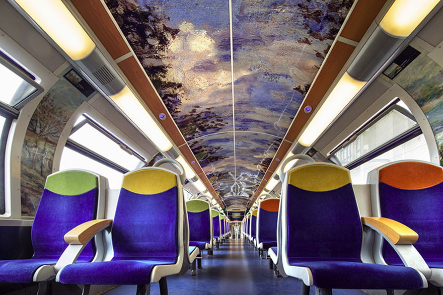 Estos trenes franceses están convirtiéndose en museos móviles de arte