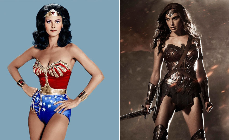 15 Superhéroes antes y ahora