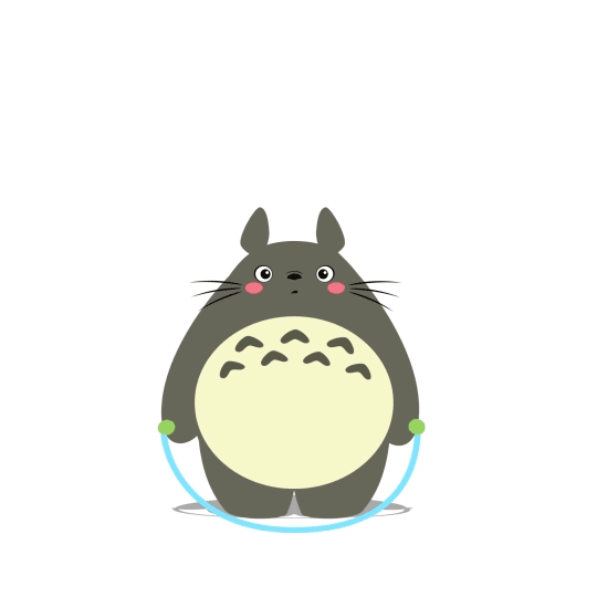 Estos adorables GIFs de Totoro te motivarán para empezar a hacer ejercicio