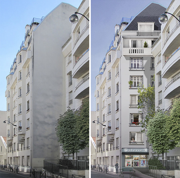 Este artista francés transforma las aburridas paredes urbanas en vibrantes escenas llenas de vida