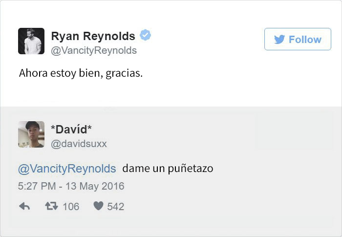 10 Respuestas de Ryan Reynolds en Twitter que son oro puro
