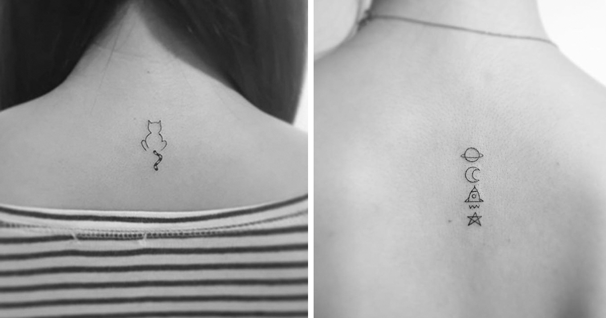 13 Tatuajes minimalistas creados por un tatuador coreano