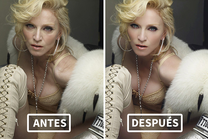 10 Celebridades antes y después de Photoshop marcando estándares de belleza irrealizables