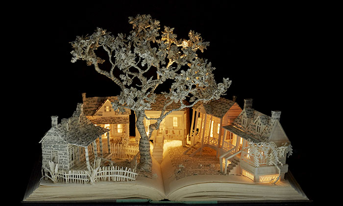 Libros viejos convertidos en esculturas de cuento de hadas, por Su Blackwell