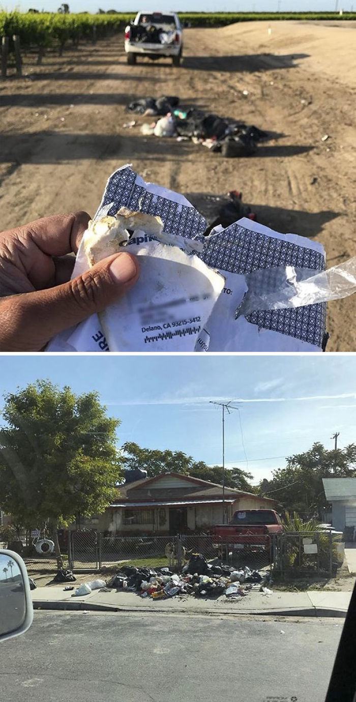 ¿tiras La Basura Que Tiene Tu Dirección En Medio Del Campo? Pues Te La Devuelvo