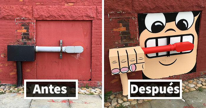 Hay un artista callejero genial suelto por Nueva York, esperamos que no le pillen