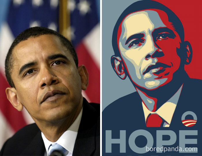 Shephard Fairey Usó Esta Imagen De Obama Para Su Poster Sin Permiso De La Fotógrafa Mannie García