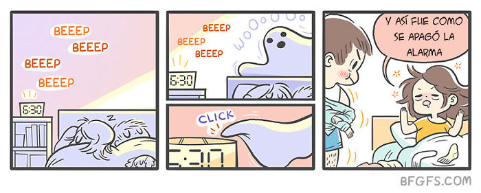 Esta chica ilustra la vida diaria con su novio y su perro en 10+ cómics adorables