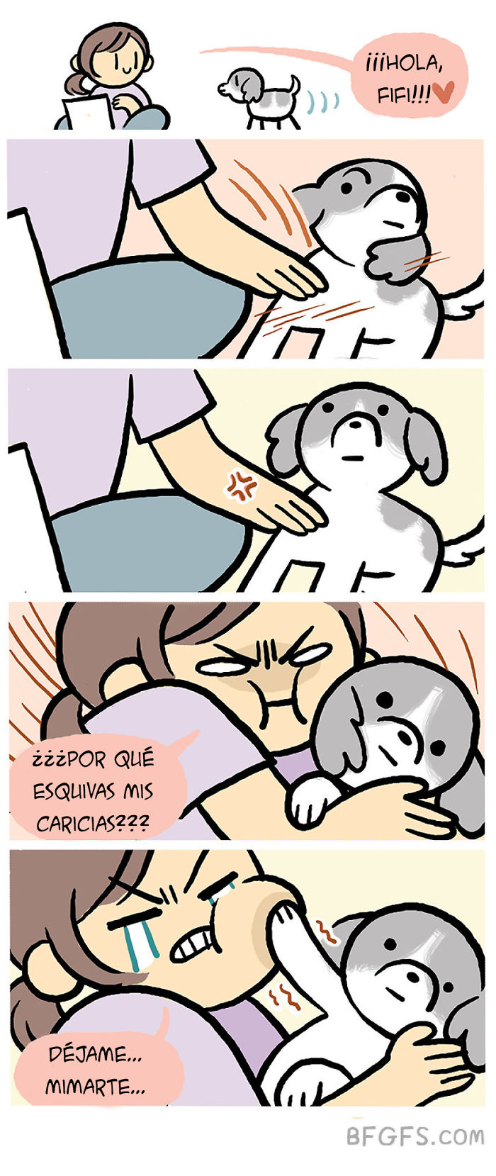 Esta chica ilustra la vida diaria con su novio y su perro en 10+ cómics adorables