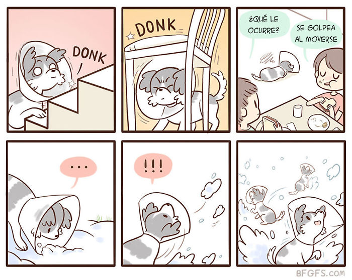 Esta chica ilustra la vida diaria con su novio y su perro en 10+ cómics adorables