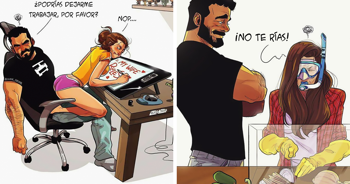 Este artista ilustra su vida diaria con su esposa (21 nuevos cómics)