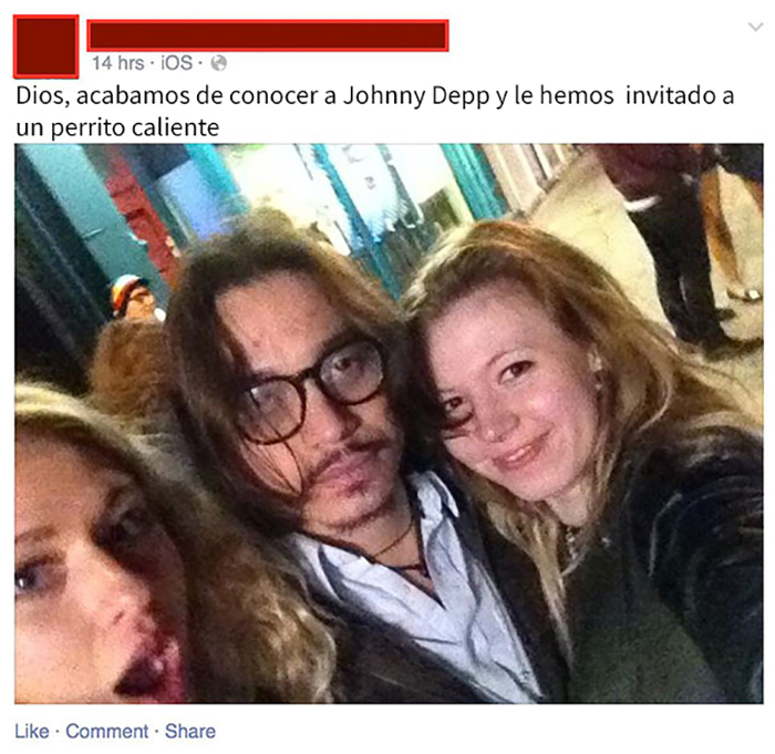 Johnny Depp Se Comió Gratis Un Perrito Caliente