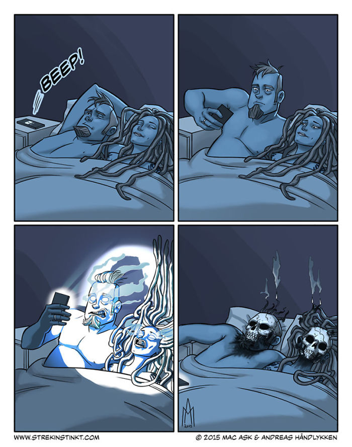 Somos una pareja que ilustra sus problemas diarios con un toque surreal