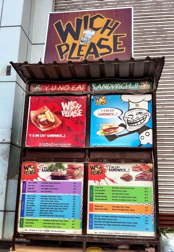 Tienda De Sandwiches En India Que No Inspira Mucha Confianza