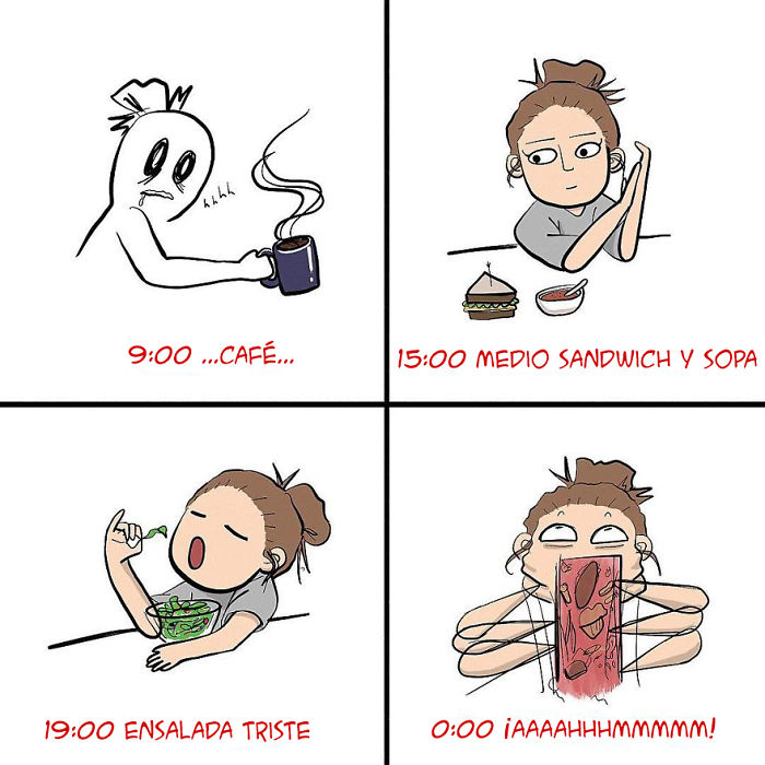 Esta dibujante muestra lo divertida que puede ser la vida junto a su novio y su gato en 10+ cómics
