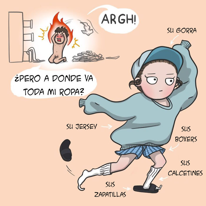 Esta dibujante muestra lo divertida que puede ser la vida junto a su novio y su gato en 10+ cómics