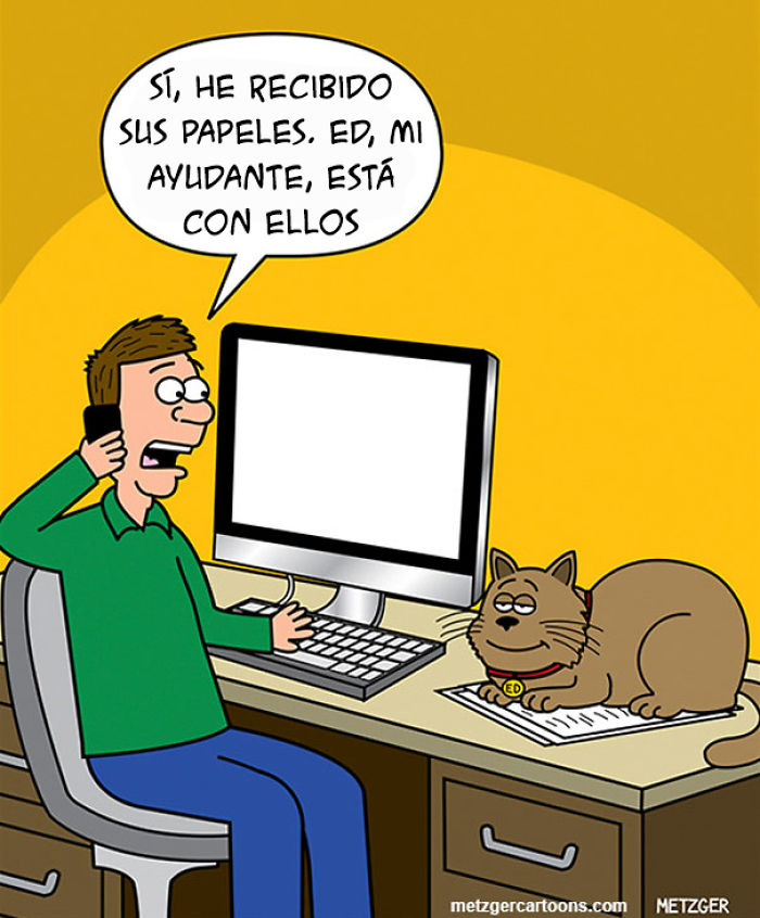 Este dibujante lleva más de 20 años creando tiras cómicas sobre gatos, estas son algunas de las mejores