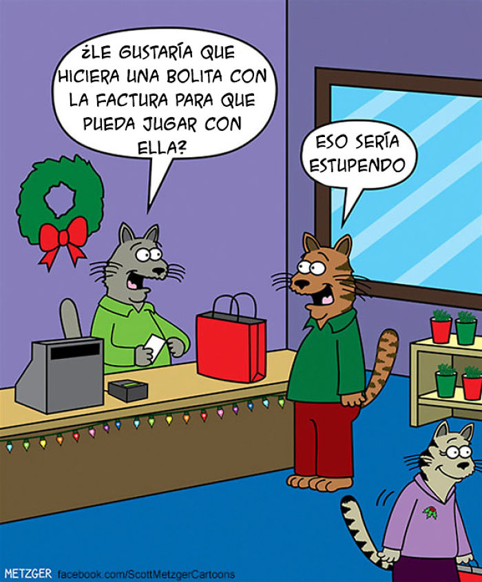 Este dibujante lleva más de 20 años creando tiras cómicas sobre gatos, estas son algunas de las mejores