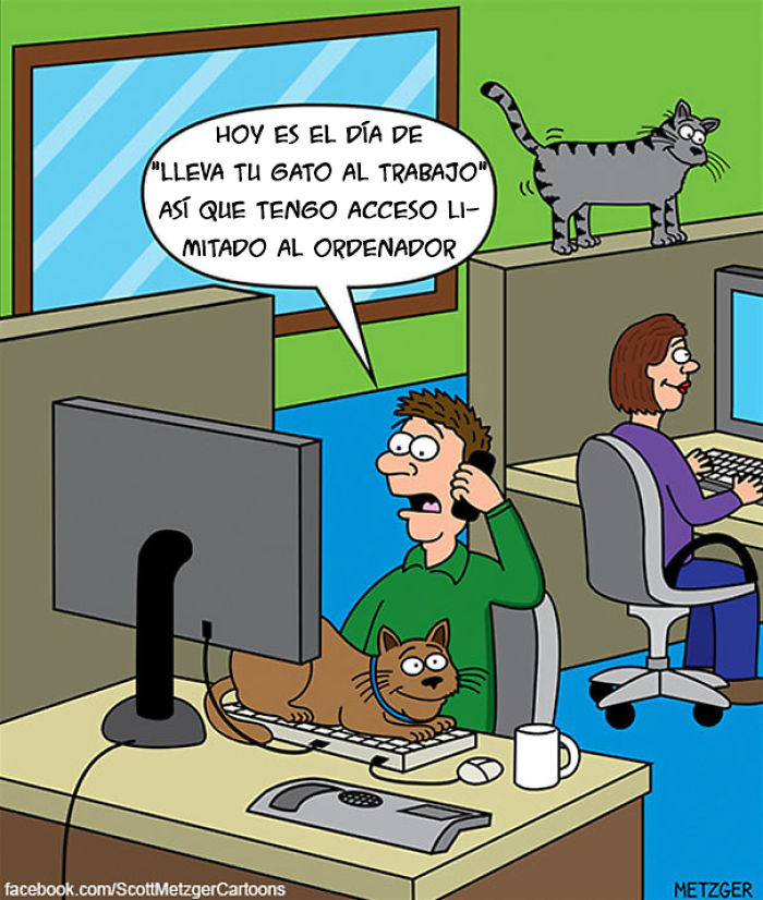 Este dibujante lleva más de 20 años creando tiras cómicas sobre gatos, estas son algunas de las mejores