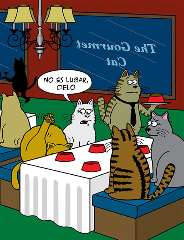 Este dibujante lleva más de 20 años creando tiras cómicas sobre gatos, estas son algunas de las mejores