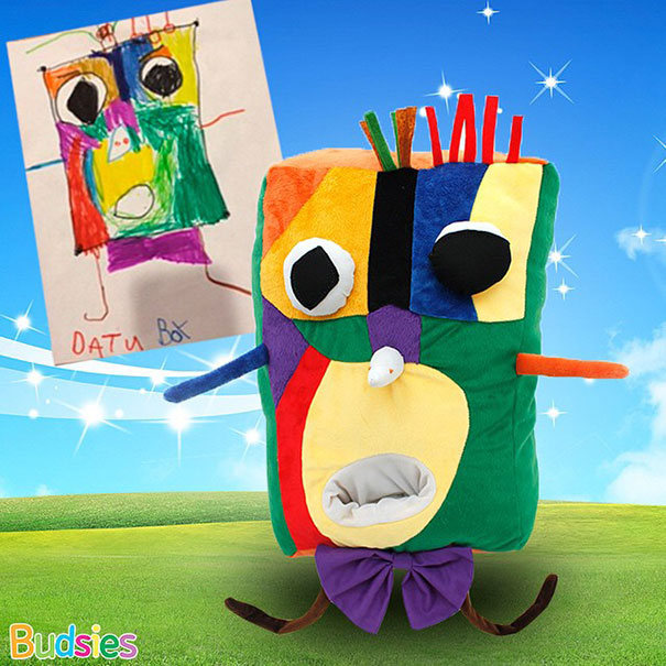 Esta juguetería convierte los dibujos de los niños en peluches de verdad