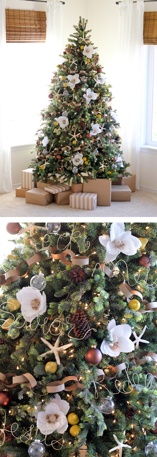 La última moda es decorar el árbol de Navidad con flores y queda precioso |  Bored Panda