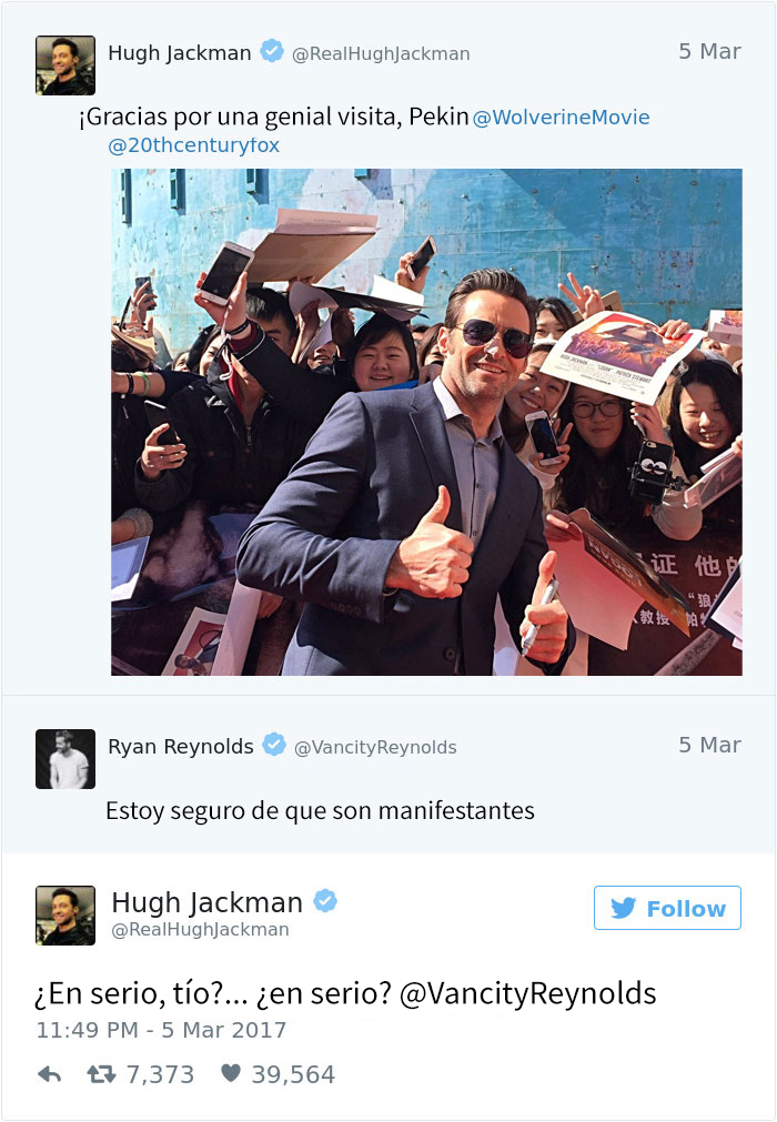 Hugh Jackman y Jake Gyllenhaal le han gastado una divertida broma a Ryan Reynolds