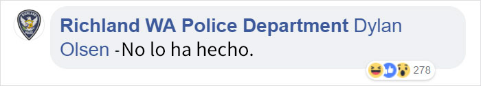 La policía publica un "Se busca" en Facebook, el buscado responde y la conversación es divertidísima
