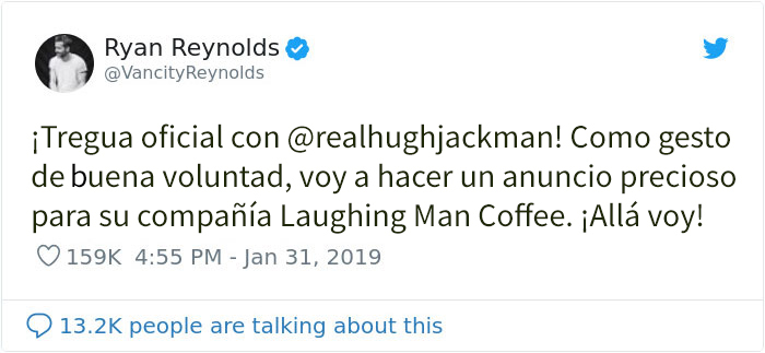 La gente no para de reír con el anuncio que ha hecho Hugh Jackman para la marca de ginebra de Ryan Reynolds