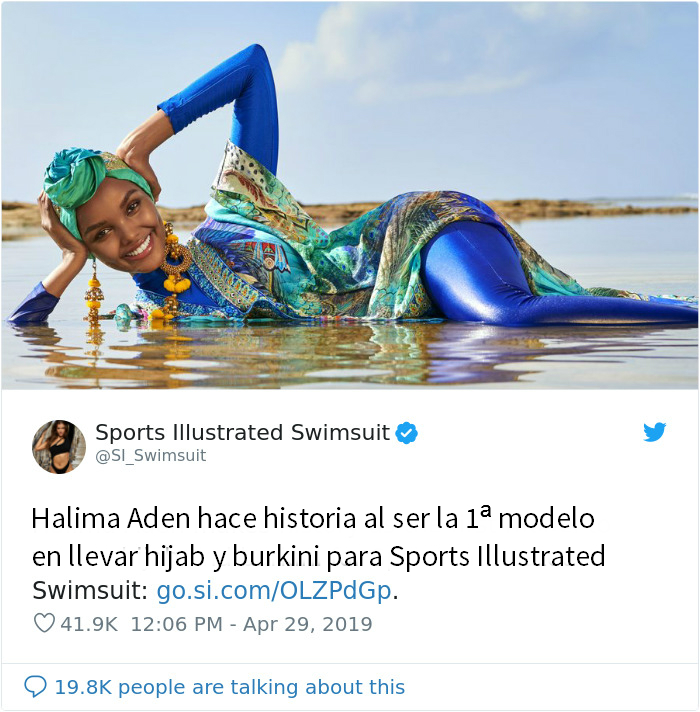 Sports Illustrated hace historia al presentar a una modelo con burkini y hijab