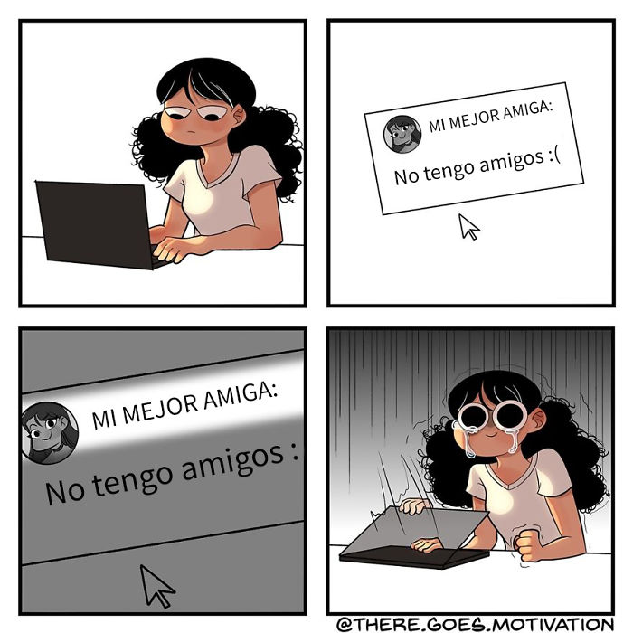 Dibujo cómics cercanos que espero que ayuden a la gente a reír