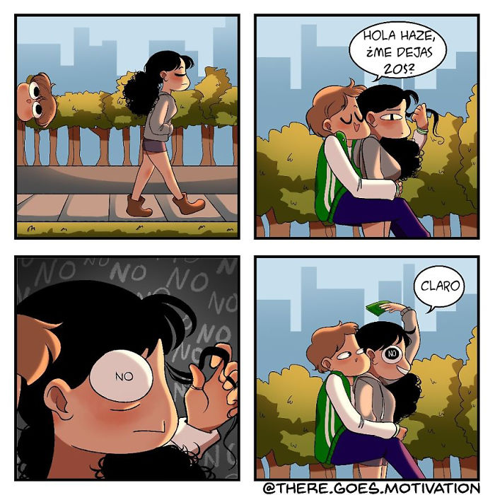 Dibujo cómics cercanos que espero que ayuden a la gente a reír