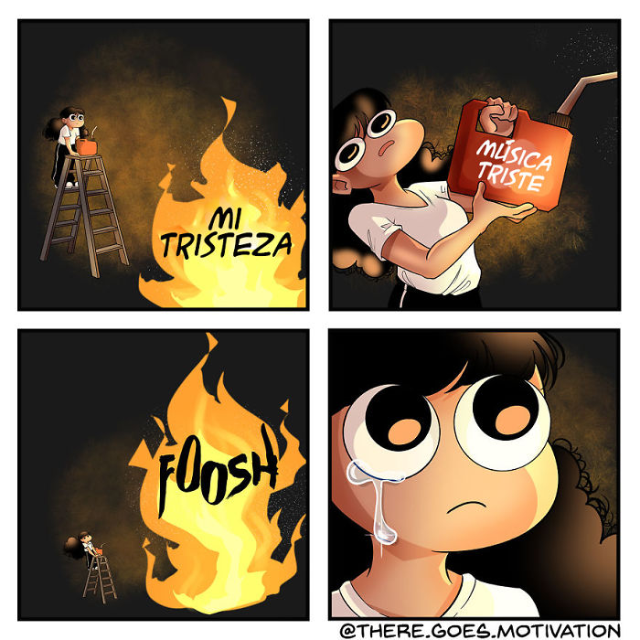 Dibujo cómics cercanos que espero que ayuden a la gente a reír