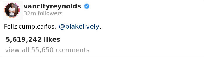 Ryan Reynolds desea feliz cumpleaños a su esposa Blake Lively publicando sus peores fotos, y a 5,6 millones de personas les ha encantado