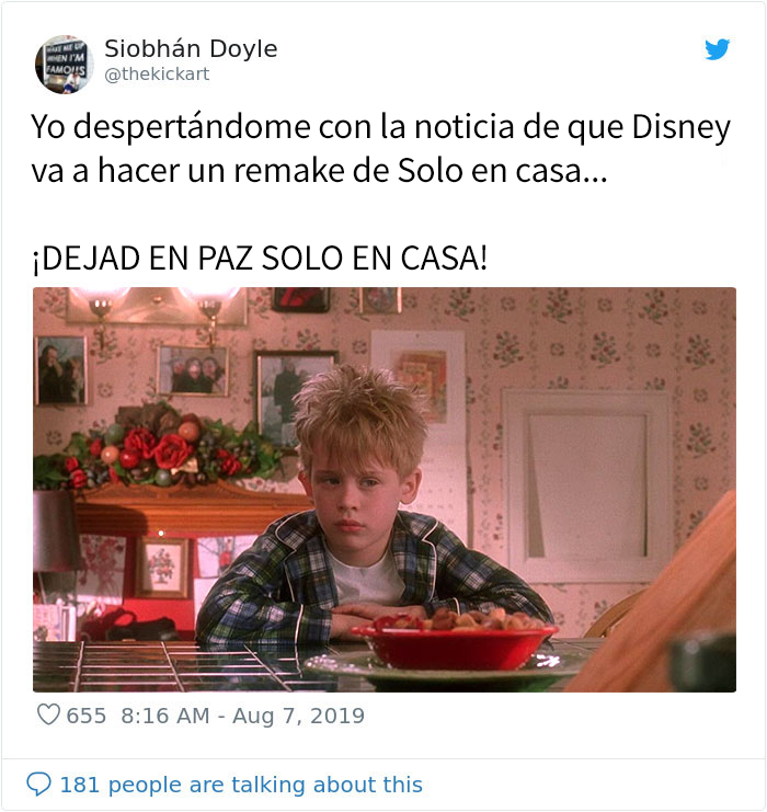 Macaulay Culkin publica una divertida foto después de que Disney anuncie un remake de Solo en casa / Mi pobre angelito