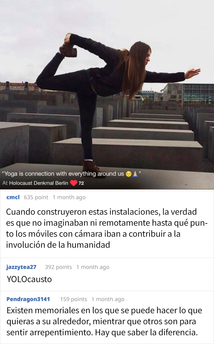 Haciendo Yoga En El Memorial Del Holocausto En Berlín