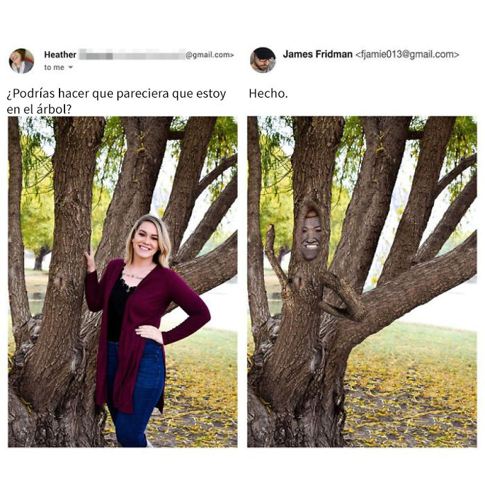 Vuelve el troll del Photoshop que se toma las peticiones muy literalmente, y el resultado es divertidísimo (20 nuevas imágenes)