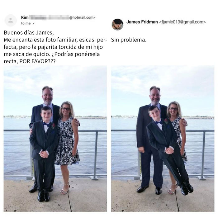 Vuelve el troll del Photoshop que se toma las peticiones muy literalmente, y el resultado es divertidísimo (20 nuevas imágenes)